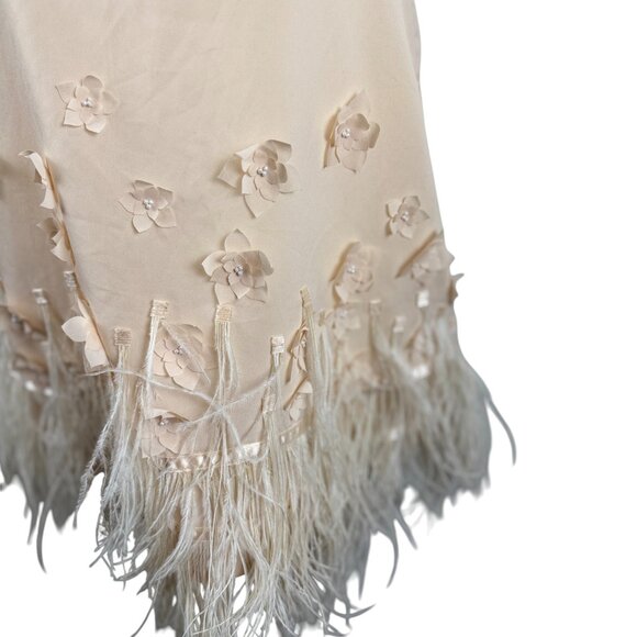 Anthropologie Moulinette Soeurs Embellished Feather Trim Sleeveless Top - Picture 2 of 9